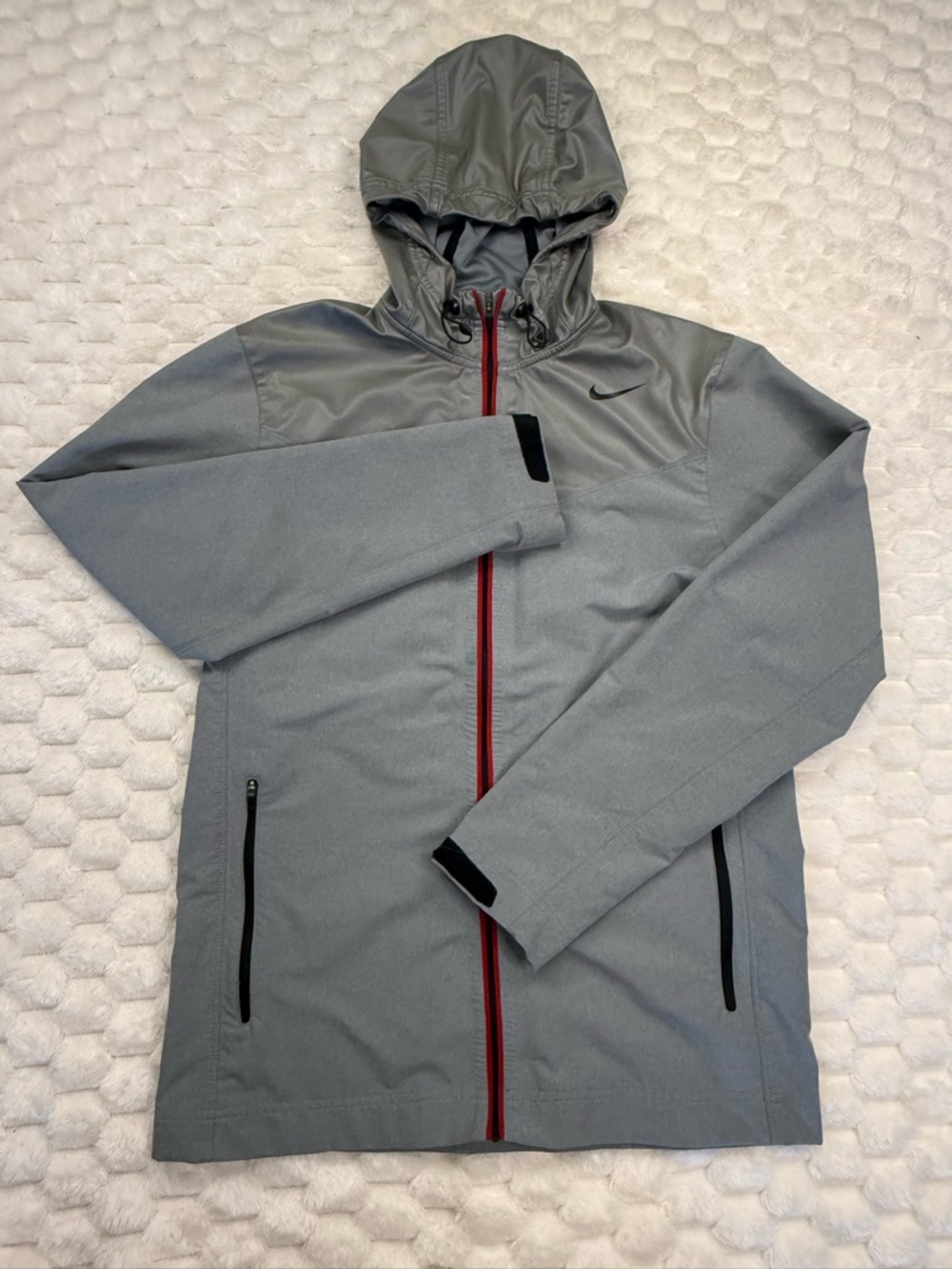 Nike Pro Training Sweatless Water Repellent Hooded Jacket Grey S